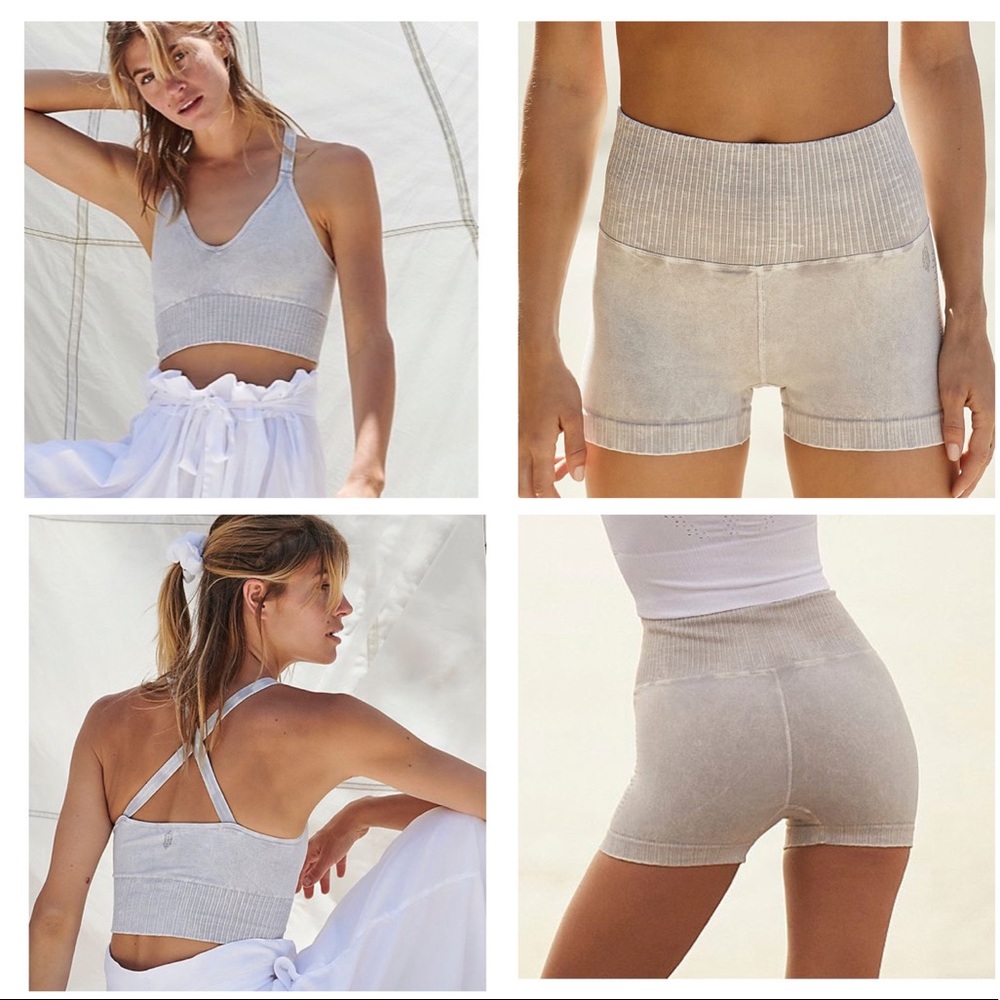 Free People Good Karma Shorts and Crop Top Bundle